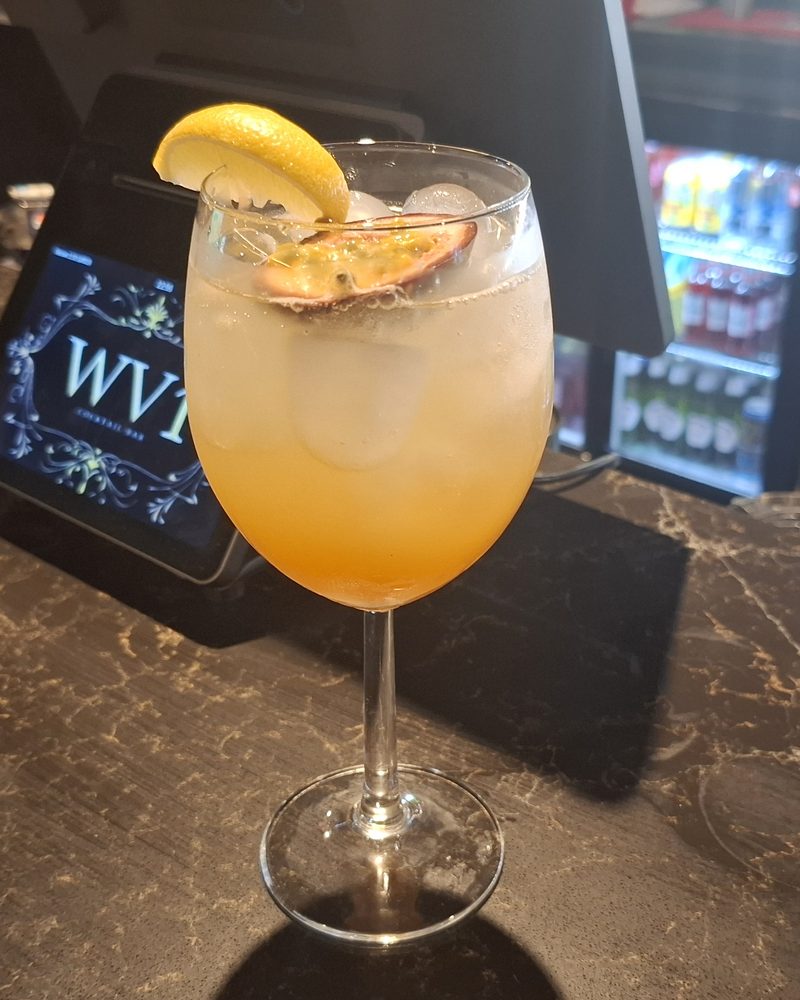 Pornstar Spritz cocktail at WV1 Cocktail Bar
