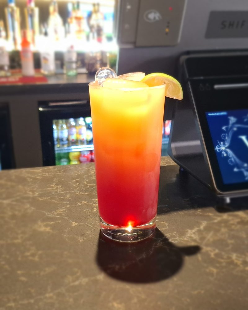 Tequila Sunrise cocktail at WV1 Cocktail Bar